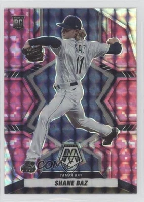 2022 Panini Mosaic Rookies Pink Camo Mosaic Prizm Shane Baz #247 Rookie RC - Image 1 of 2