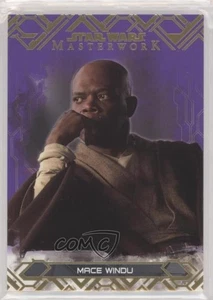 2017 Topps Star Wars Masterwork Purple 37/50 Mace Windu #3 1j8 - Picture 1 of 3