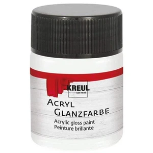 Kreul Acryl Glanzfarbe 50 ml Weiß Acrylfarbe Wasserbasis Wasserfest Wetterfest - Bild 1 von 1