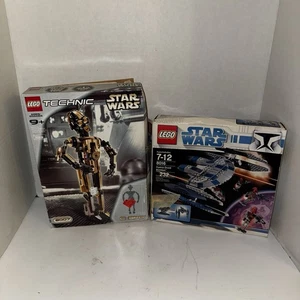 LEGO Star Wars Lot C-3PO 8007 Technic & Hyena Droid Bomber 8016 w/ Boxes - Picture 1 of 5