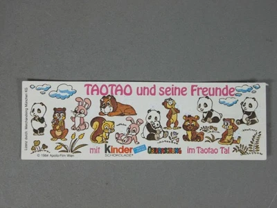 HPF-BPZ: Beipackzettel "Tao Tao" 1984, 9 Kreuze, 100% original - Bild 1 von 4