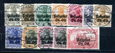 OCUPACIÓN I WK OBEROST 1916 1-12 matasellado JUEGO MUY BONITO (05935 - Imagen 1 de 2