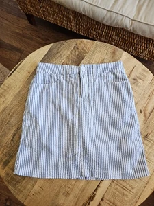 Croft And Barrow pantaloncino Seersucker a righe da donna taglia 6 Coastal Preppy - Foto 1 di 9