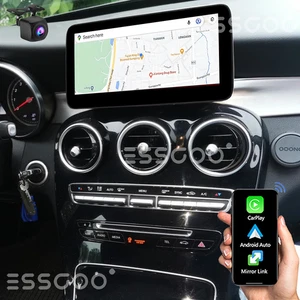 GPS estéreo para automóvil CarPlay de 10,25" para Benz Clase C/GLC/V X253 NTG con cámara de respaldo - Imagen 1 de 20