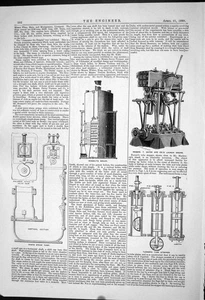Alter Druck 1882 Midgley Kessel Bates Startmaschine Kidd Dampfpumpe Wender 19. - Bild 1 von 1