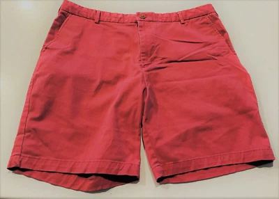 Pantalones Cortos IZOD Para Hombres Clásicos Informales Chinos Frente Plano Color Coral Talla 40 x 9.5 Foto 1 de 4