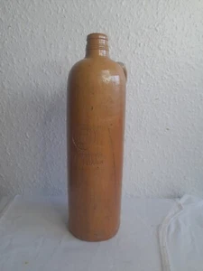 Antike Steinzeug Trinkflasche Georg Kreuzberg, Apollinaris-Brunnen Ahrweiler - Bild 1 von 13