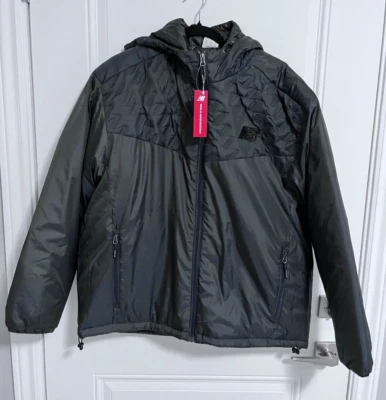 New Balance Men’s Padded Wind & Water Resistant Hooded Jacket - Size L -MRSP$200 - Image 1 of 4