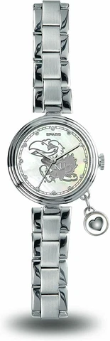 NEW! KANSAS JAYHAWKS WOMEN'S CHARM WATCH MOTHER OF PEARL LICENSED Cover