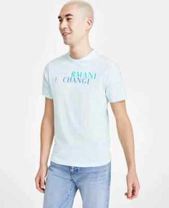 Camiseta A|X Armani Exchange Para Hombre Manga Corta Cuello Redondo Apilado Logo Gráfico L - Imagen 1 de 3