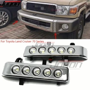 Lámpara de parachoques delantera LED diurna DRL para camioneta Toyota Land Cruiser LC70 71 76 FJ79 - Imagen 1 de 11