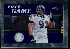 2012 Panini Piece Of The Game Haloti Ngata #75 16/49 Baltimore Ravens Patch