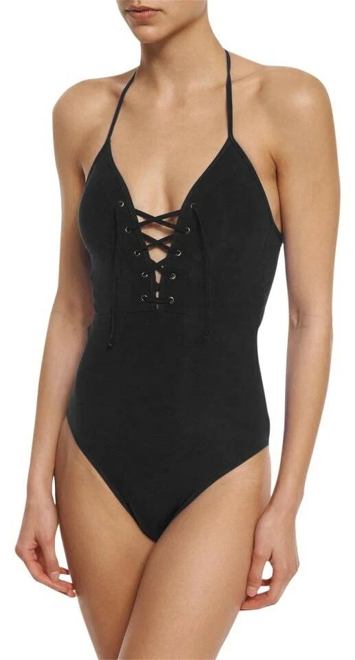 JETS Jessika Allen Jet Set As hundido Halter Mujer Traje de baño Una pieza Talla 10 Foto 1 de 2