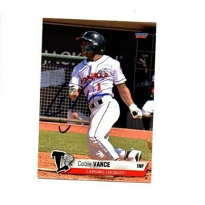 Cobie Vance signed autograph 2021 Lansing Lugnuts baseball card Alabama Crimson+