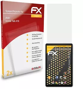 2x Lámina Protectora de Pantalla para Acer Iconia Tab A10 mate y antigolpes - Imagen 1 de 8