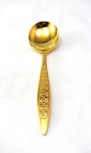 Unknown Maker Goldplate CLOVER HILL Sugar Spoon New - Picture 1 of 7