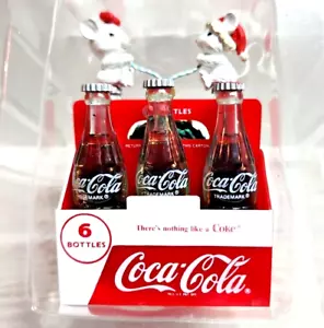 Adorno Coca-Cola "Las cosas van mejor con Coca-Cola" en caja original ratones/ratón blancos - Imagen 1 de 10