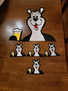 New- 1 Large Hamm's Bear Back Patch: 10" W and 4 Small Hamm's Bear Patch: 3.7" W - Picture 1 of 1