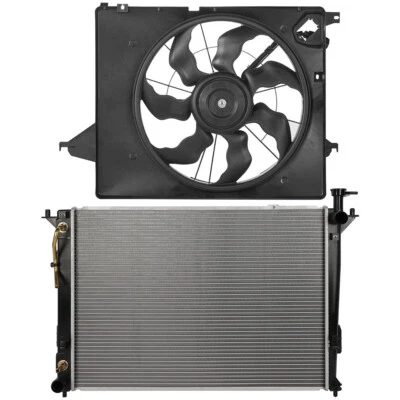 Kit de ventilador de refrigeración del radiador para Hyundai Santa Fe 2013-2018 y Kia Sorento 2014-2015 Foto 1 de 4