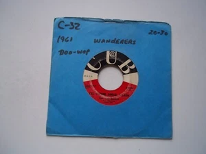 THE WANDERERS I'll Never Smile Again / A Little Too Long - 45 RPM 7" Record CUB - Picture 1 of 6
