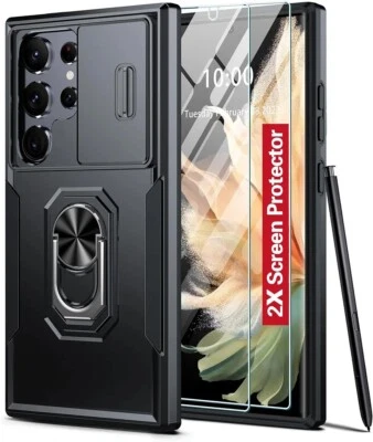 AMILIFECASES Samsung Galaxy S24 Ultra Case,[Built-in Slide Camera -protector anti scratch