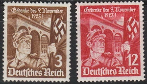 Stamp Germany Mi 598-9 Sc 467-8 1935 War Fascism Adolf Storm Trooper MNH - Picture 1 of 1