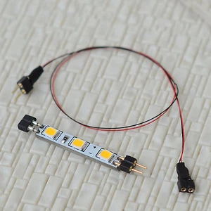 4 x LED lighting strips + Extension Kit connector passenger car lights 4mm wide - Picture 1 of 4
