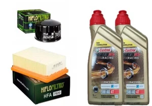 KIT TAGLIANDO CASTROL POWER 1 RACING 5W40 FILTRO OLIO ARIA BMW C 400 2019 2020 - Imagen 1 de 4
