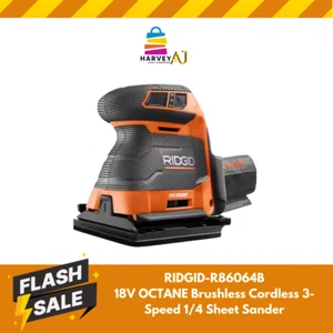 Levigatrice RIDGID R86064B 18V OTTANO brushless senza fili 3 velocità 1/4 fogli - Foto 1 di 5