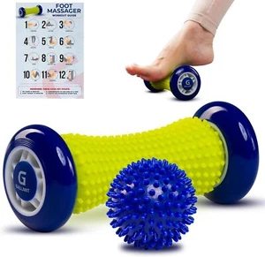Foot Massage Roller Hard Spiky Ball Plantar Fasciitis Feet Pain Relief Massager - Picture 1 of 8