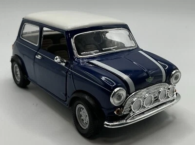 Mini Cooper 1:18 Diecast Model BLUE BY SUNNYSIDE LTD  - Image 1 of 4