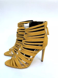 Sandalias Zara Mostaza Tacón Alto UK5 EUR38 US7.5 Ref 6600 101 PVP $69 - Imagen 1 de 10