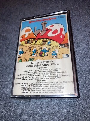 SMURFING SING SONG THE SMURFS POLYDOR 1980 CASSETTE TAPE Rare New Sealed! - Image 1 of 4