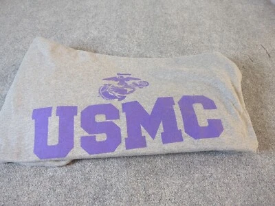 USMC Blanket  MV Sport Sweatshirt Blanket 50 x70 Soft Gray  - Image 1 of 4