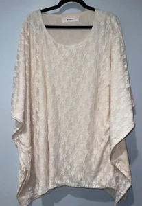 Farmhouse Frocks Blouse Top Kaftan Lace Overlay XL - Picture 1 of 5