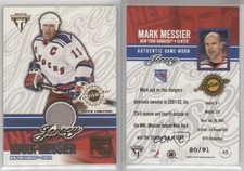 2002-03 Pacific Private Stock Titanium /91 Mark Messier #45 Patch HOF