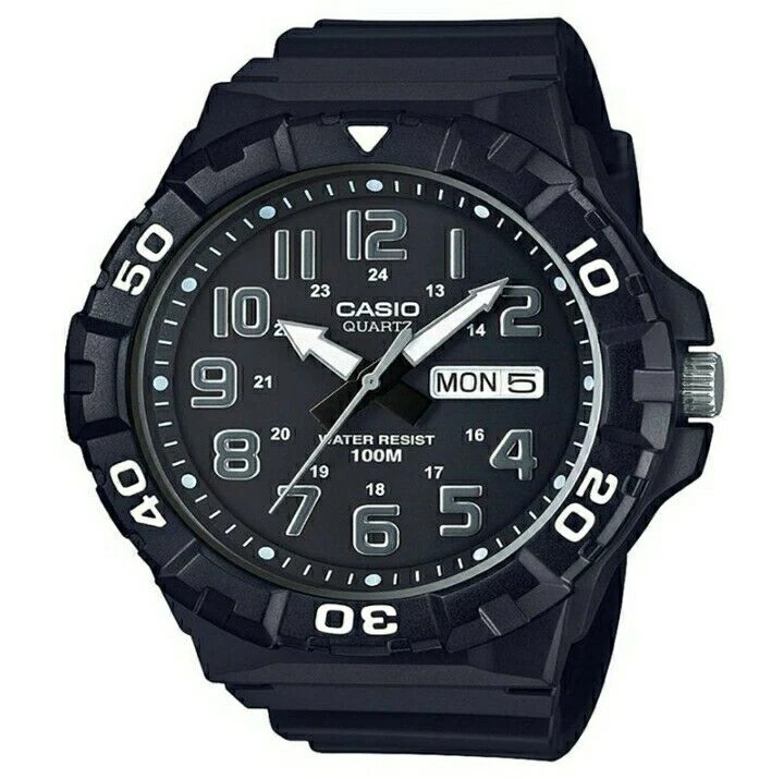 Casio Classic 44.6mm Black Resin Men's Wristwatch