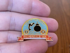 Vintage VFW Silverdale Washington Post 4992 Home Of The Trident Vtg Pin Lapel - Picture 1 of 11