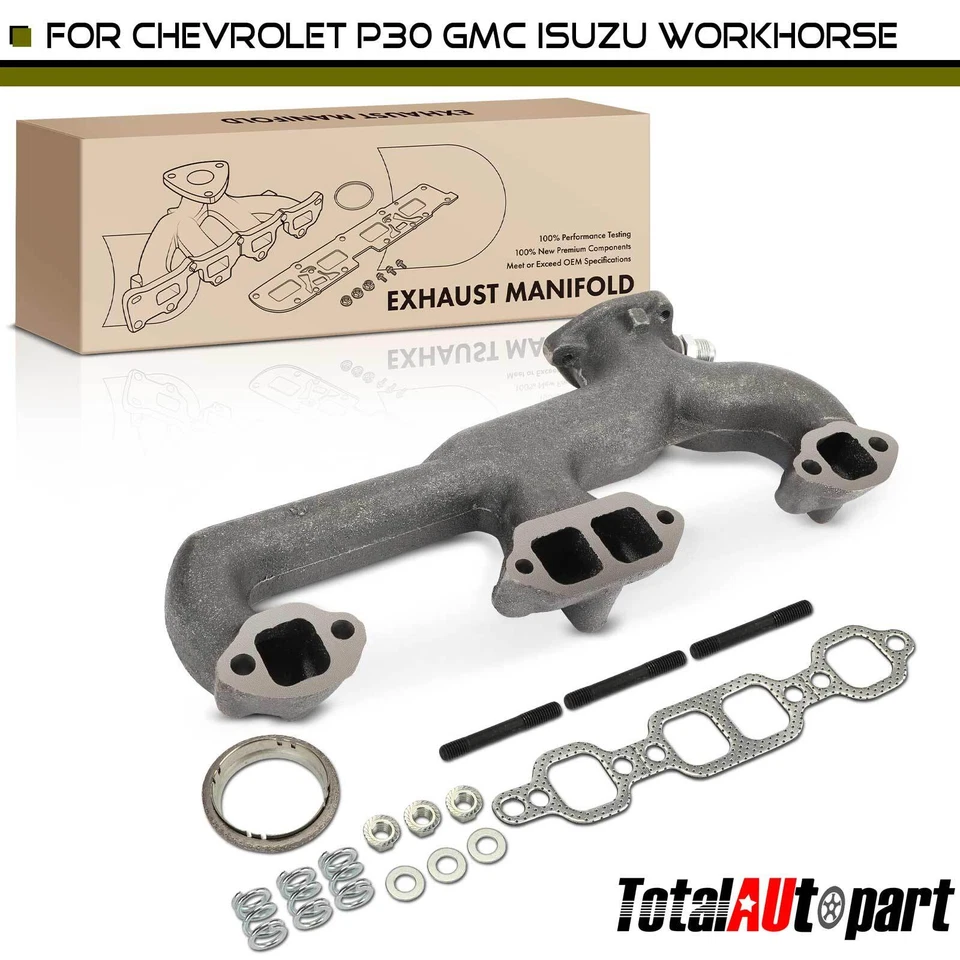 Exhaust Manifold with Gasket for Chevy P30 96-99 GMC P3500 Workhorse Isuzu Left - Image 1 of 4