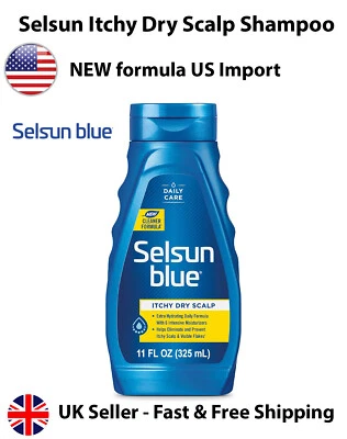 Selsun Blue Antidandruff Shampoo - Itchy dry Scalp (325ml) - Long Expiry 09/26