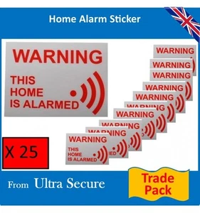 Fensteraufkleber Trade Pack "This Home is Alarmed" - Bild 1 von 2