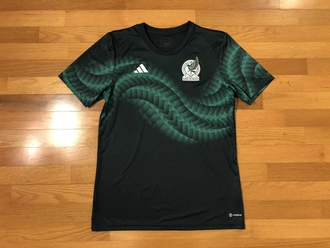 New L Adidas Mexico Pre Match Shirt Authentic Soccer Green Jersey HF1370 Men Cover