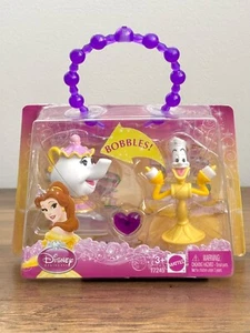 2010 DISNEY PRINCESS Beauty & the Beast Bobble Head Lumiere Mrs. Potts Bobbles - Picture 1 of 7