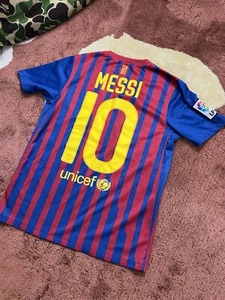 FC Barcelona 2011-2012 Home Nike Trikot Jugend Jungen Kinder L Messi Fußball Large MLS - Bild 1 von 14