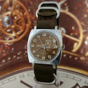 Vintage Watch USSR Pobeda Olympic Games 1980 year Mechanical Wristwatch 2602 - Picture 1 of 19