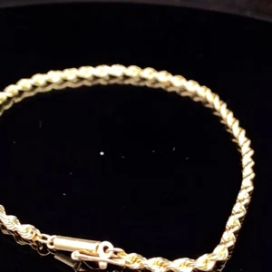 Gold Rope Bracelet 10K Yellow Gold 4.8g (MI1064642) - Picture 1 of 6