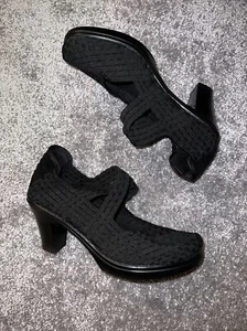 Tacones altos para mujer Bernie Mev talla 38 negros tejidos elásticos - Imagen 1 de 4