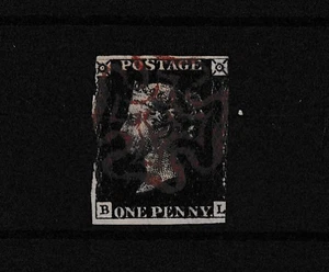 GB QV 1840 1d Penny Nero SG2 Usato BP14885 - Foto 1 di 1