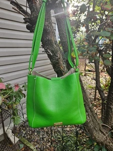 AMAZING FRANCES VALENTINE JUNE BAG PURSE TUMBLED LEATHER GOLD HARDWARE - Picture 1 of 14