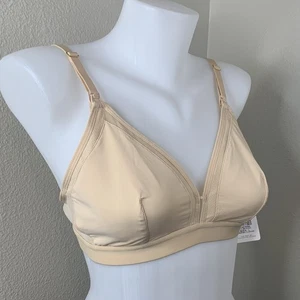 LIVELY Women’s Sz L Toasted Almond Bra Style #92240 Wireless No Padding New! - Picture 1 of 12